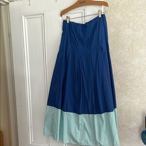 Boden Blue and Light Blue Women's Skirt